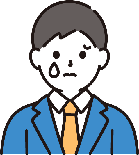 悩む受験生のイラスト